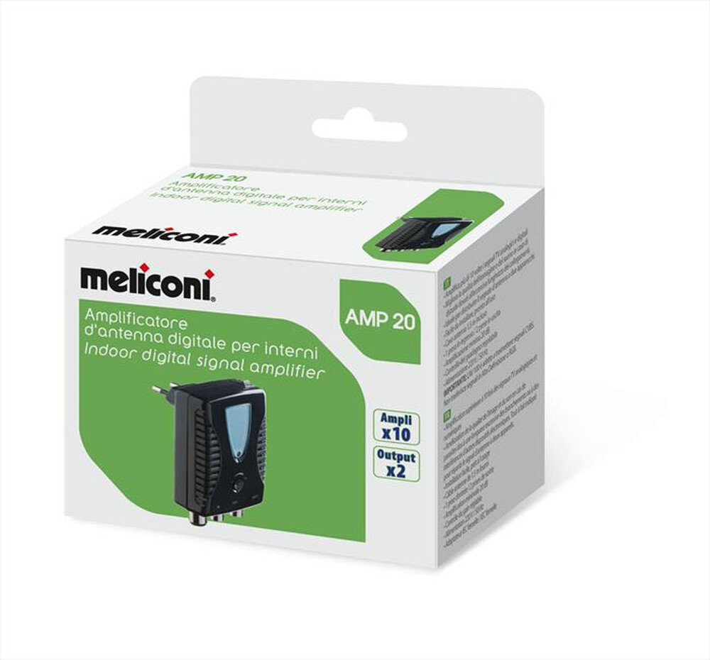 Immagine del prodotto MELICONI - AMP-20 - Amplificatore d'antenna digitale xInterni-Nero