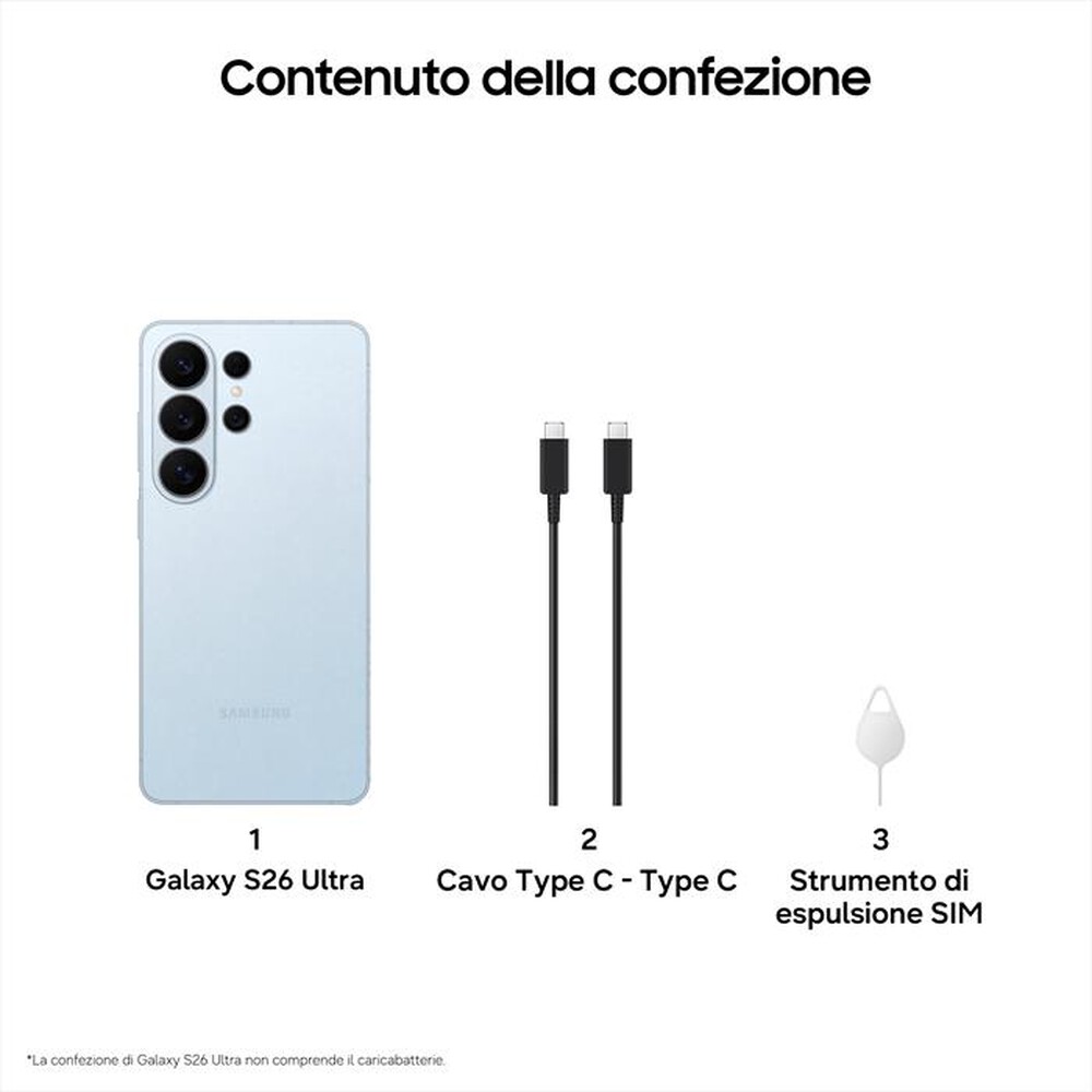 Immagine del prodotto SAMSUNG - Smartphone Galaxy S26 Ultra 512GB/12GB-Sky Blue
