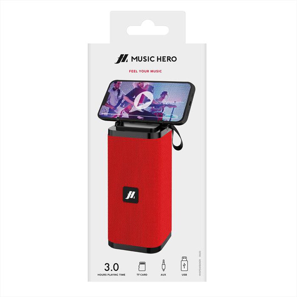 Immagine del prodotto MUSIC HERO - Speaker wireless MHSPEAKBANDR-Rosso
