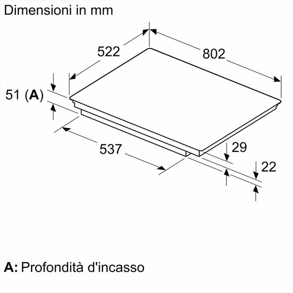 Immagine del prodotto BOSCH - Piano cottura induzione PVS83KHC1Z 80,2 cm-Nero