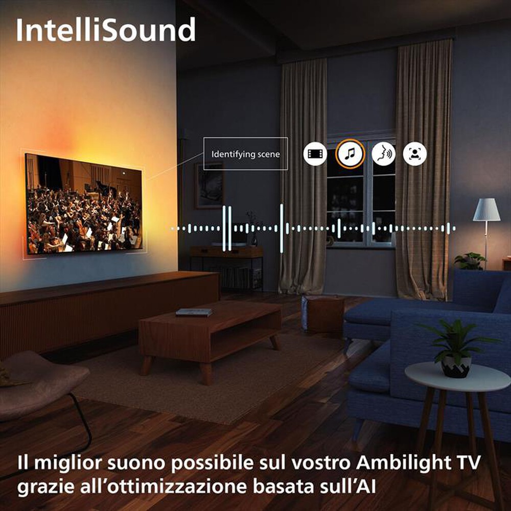 Immagine del prodotto PHILIPS - Smart TV Ambilight Mini LED 4K 55" 55MLED920-Black