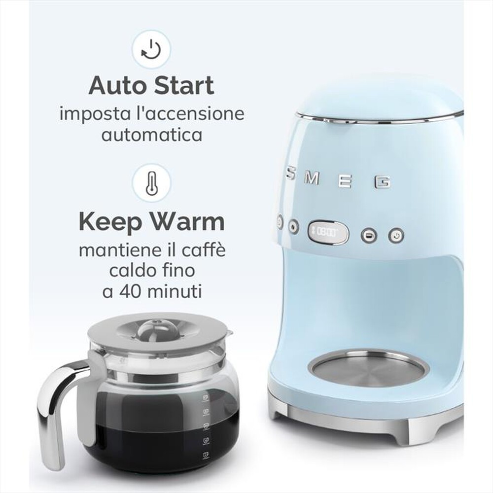 Immagine del prodotto SMEG - Macchina da Caff&egrave; Filtro 50's Style &ndash; DCF02PBEU-azzurro
