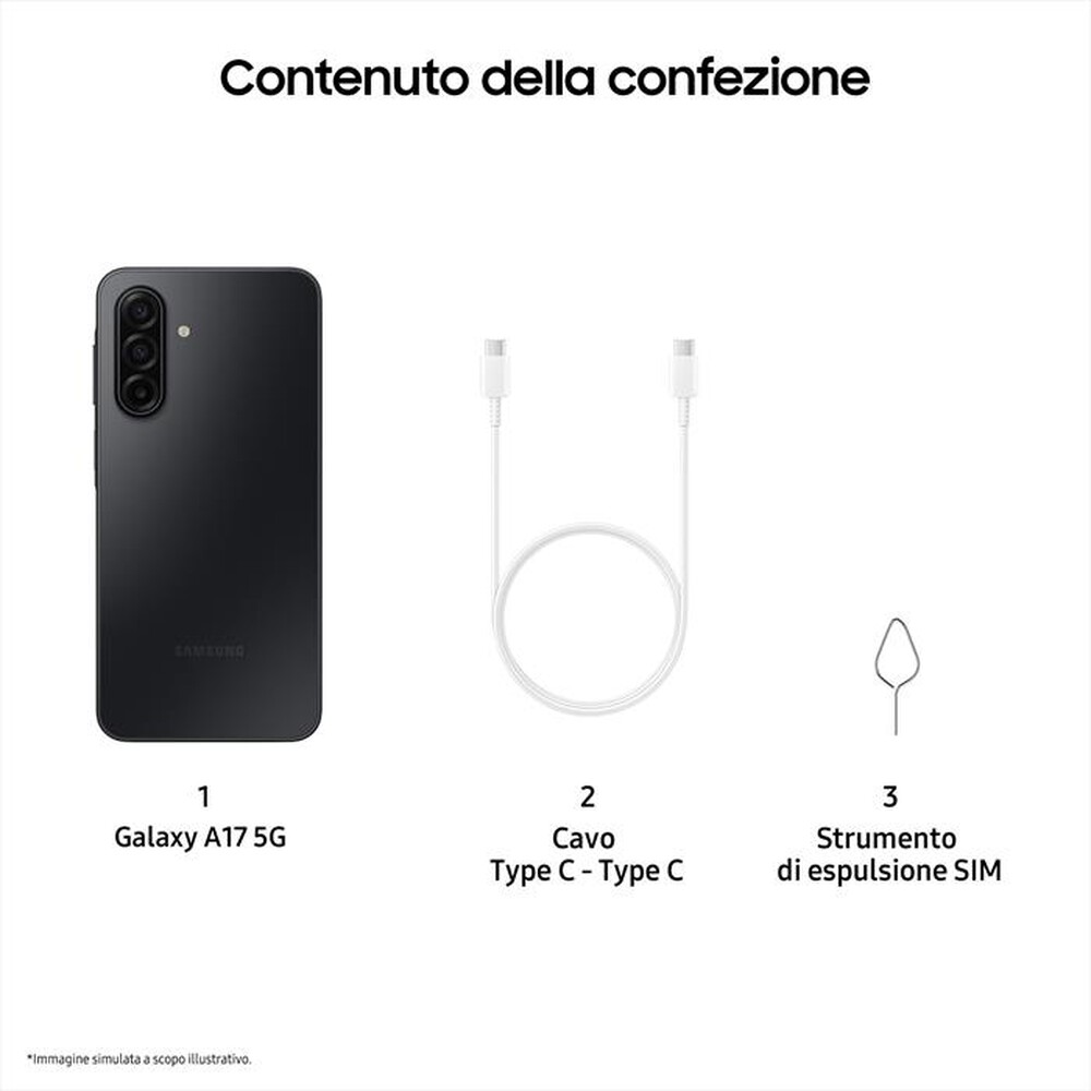 Immagine del prodotto TIM - SAMSUNG Galaxy A17 4/128GB-Black