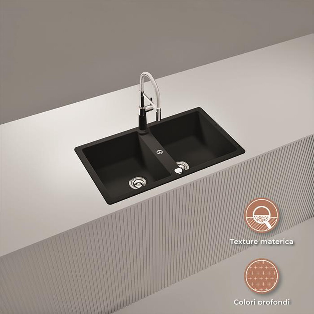 Immagine del prodotto GLEM GAS - Lavello 2 vasche GLU862AN-Antracite