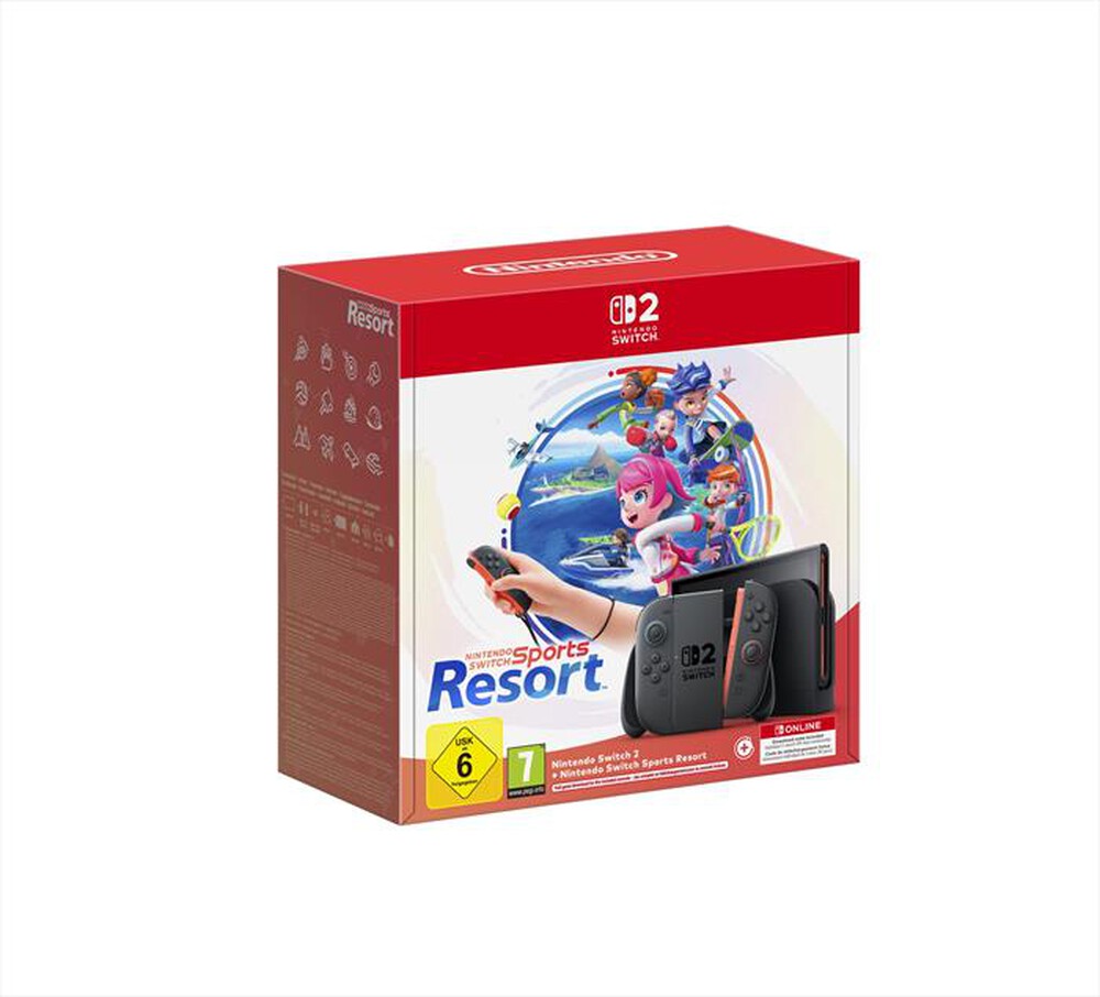 NINTENDO - SWITCH 2 + NINTENDO SWITCH SPORTS RESORT-Nero