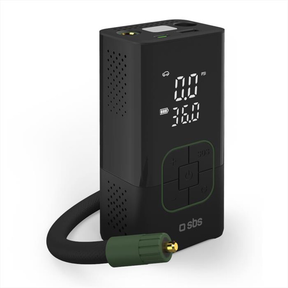 Immagine del prodotto SBS - Powerbank e Mini compressore 3500 mAh-Nero