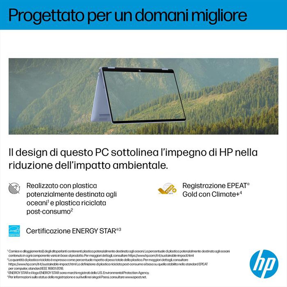 Immagine del prodotto HP - Notebook OMNIBOOK 5 X360 14-FP0007NLX IntelCore i3-Sky blue