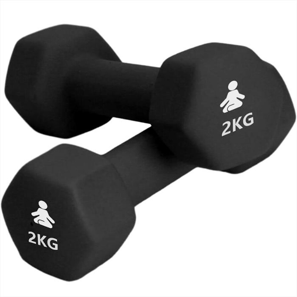 Immagine del prodotto FITPADDY - MANUBRI DUMBBELL 2 KG - 2 PEZZI-nero