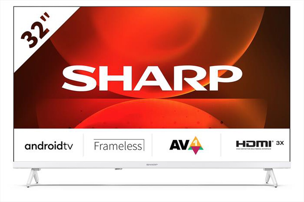 Immagine del prodotto SHARP - Smart TV LED HD READY 32" 32FH2EAW-bianco