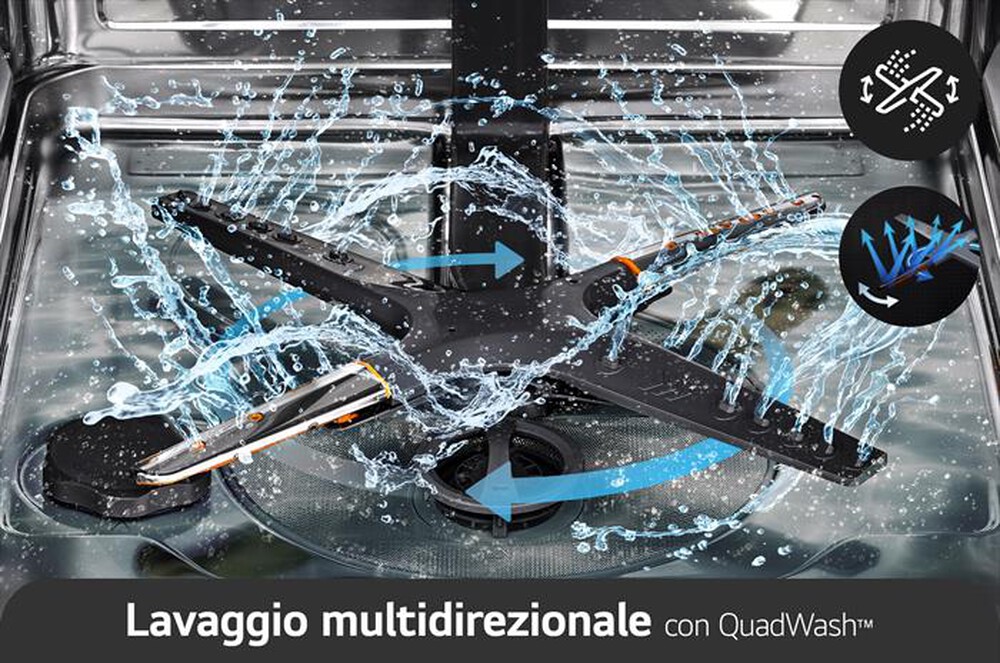 Immagine del prodotto LG - Lavastoviglie QUADWASH DB475TXS Classe A 14coperti-Acciaio