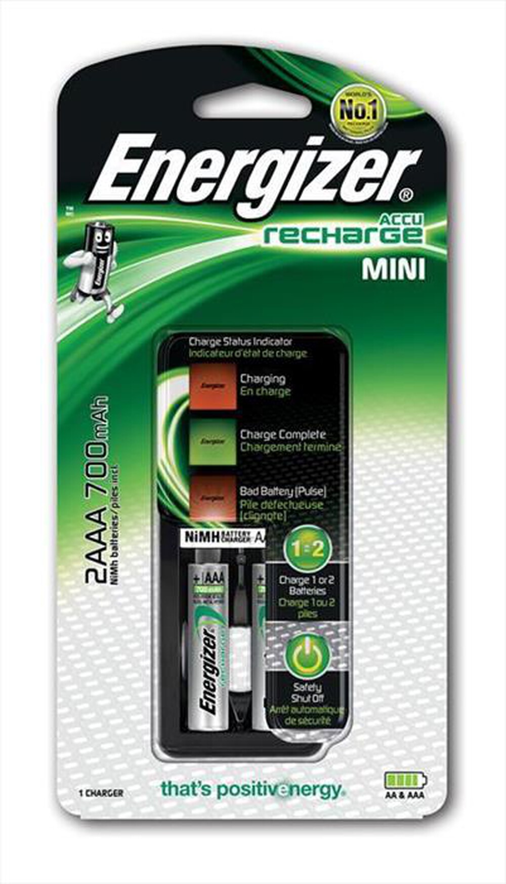 Immagine del prodotto ENERGIZER - MINI CHARGER-Nero