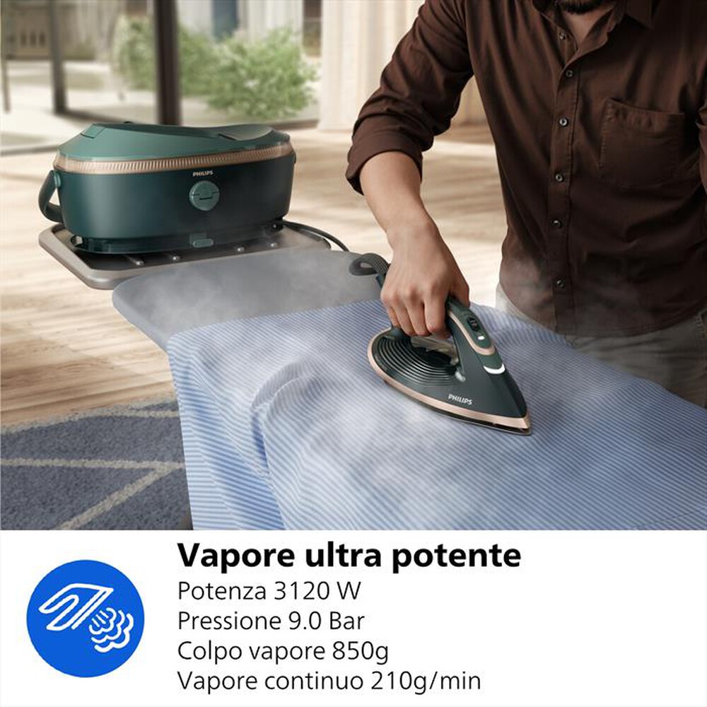 Immagine del prodotto PHILIPS - Sistema stirante PERFECTCARE SERIE 8000 PSG8300/20-Blu/Oro