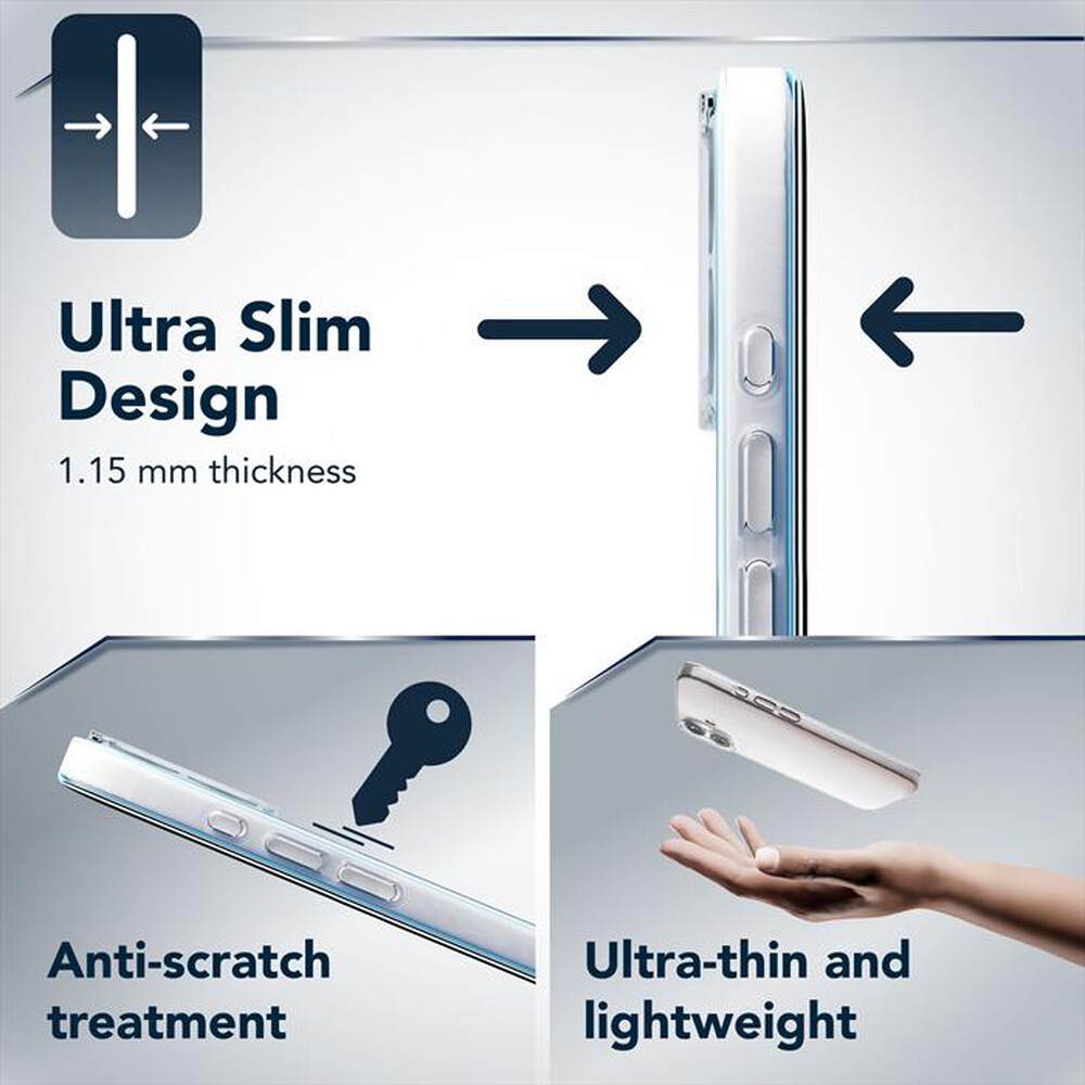 Immagine del prodotto CELLULARLINE - Cover ULTRA SLIM MAG per iPhone 18 Pro Max-Trasparente