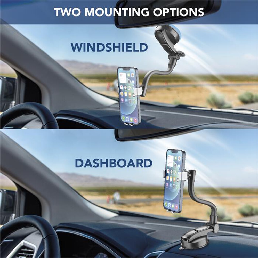 Immagine del prodotto CELLULARLINE - Supporto smartphone da auto GRAVITYHOLDERWINDK-Nero