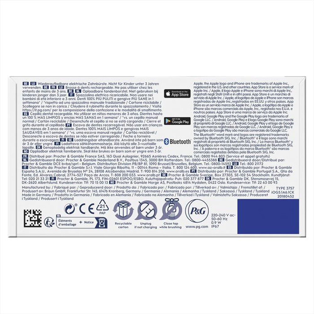 Immagine del prodotto ORAL-B - Spazzolino elettrico IO5 S-BIANCO