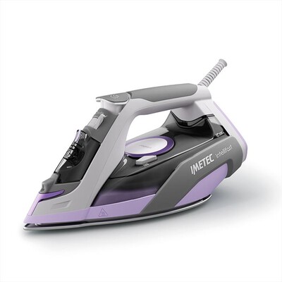 IMETEC - Ferro da stiro a vapore INTELLIFAST-Grigio/Viola