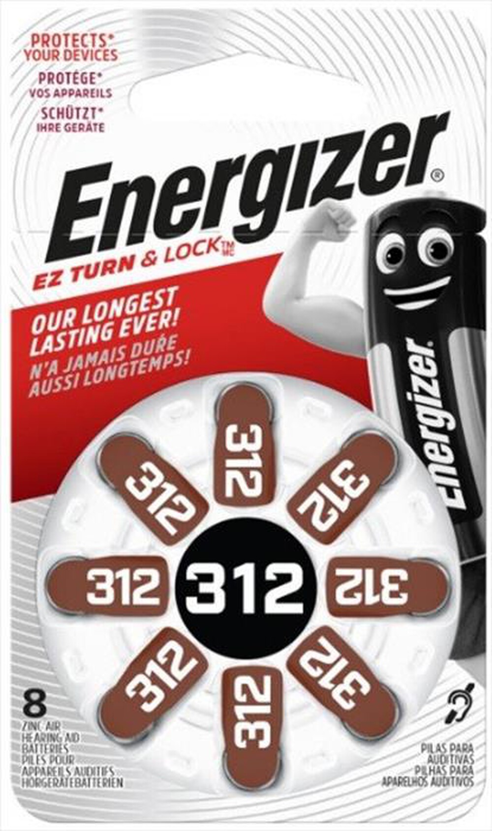 Immagine del prodotto ENERGIZER - Batterie HA312 Z.AIR TFT TL8