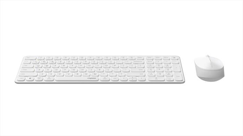 Immagine del prodotto RAPOO - Kit tastiera e mouse wireless ultra slim 9310M-White - Bianco