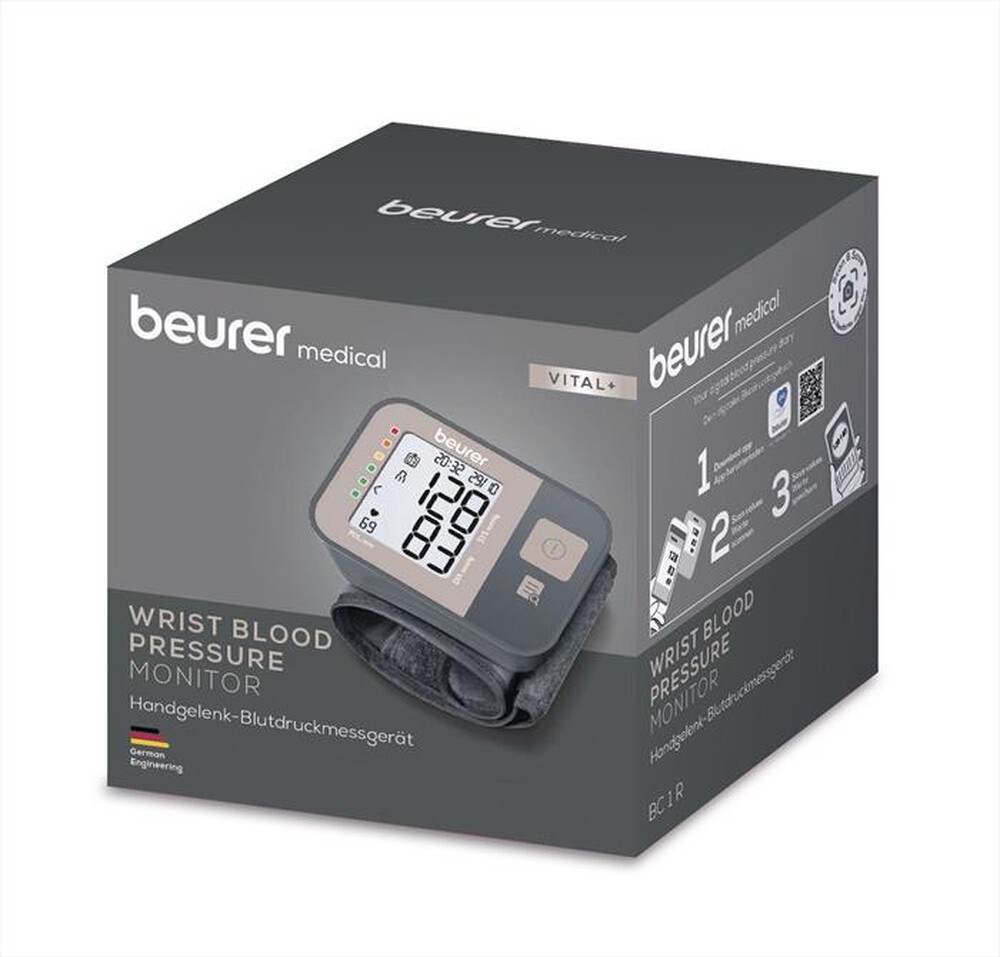 Immagine del prodotto BEURER - Misuratore di pressione da polso BC 1R VITAL+-Grigio