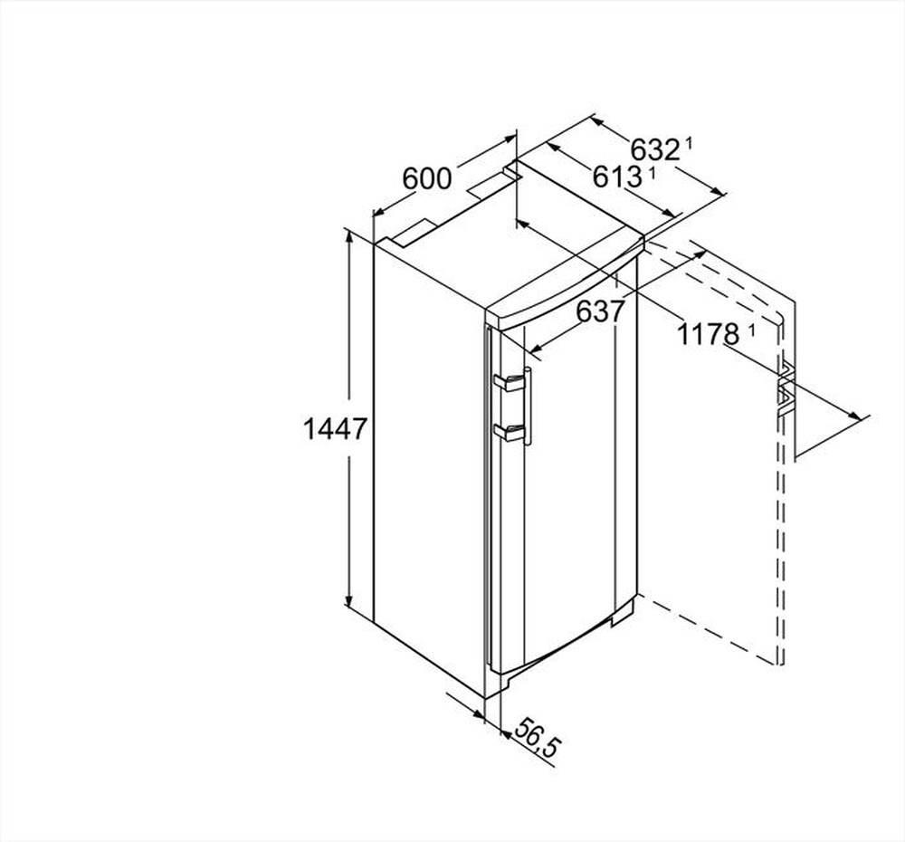 Immagine del prodotto LIEBHERR - Congelatore verticale GP     2433-21 Classe F