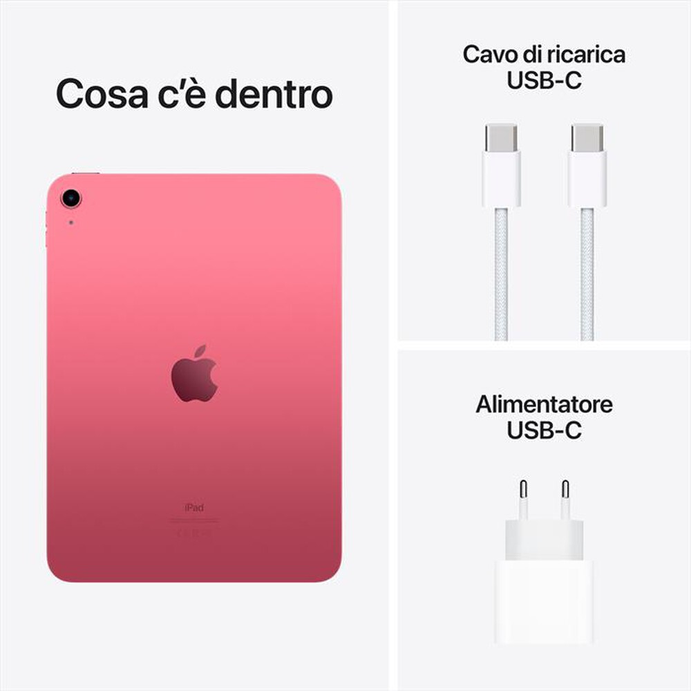 Immagine del prodotto APPLE - iPad 10.9" WI-FI 256GB-Rosa