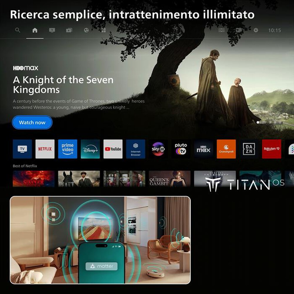 Immagine del prodotto PHILIPS - Smart TV OLED 4K 65" 65OLED761/12-Black