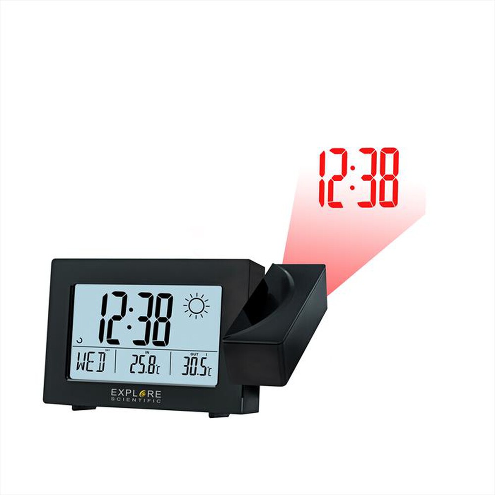 Immagine del prodotto EXPLORE SCIENTIFIC - RPW3008 OROLOGIO CON PROIEZIONE & PREVISIONI-Black