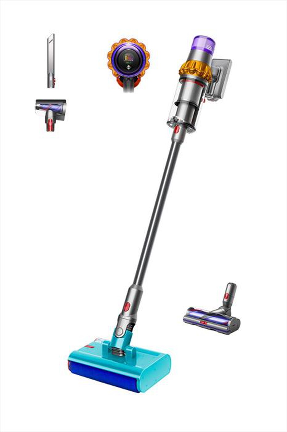 Immagine del prodotto DYSON - Scopa elettrica V15 Detect Submarine-Yellow/Nickel