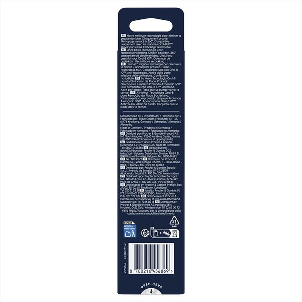 Immagine del prodotto ORAL-B - OB PW REFILL ULTIMATE CLEAN WHITE X2CT-BIANCO
