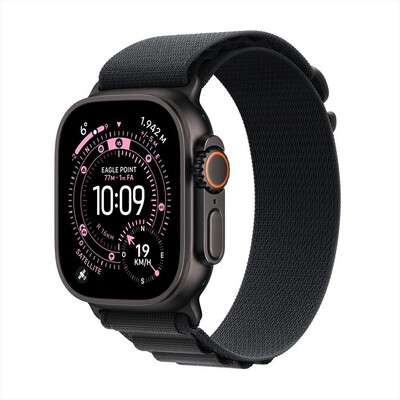 APPLE - Watch Ultra 3 GPS + Cellular 49mm Titanio Nero-Alpine Loop Nero - S