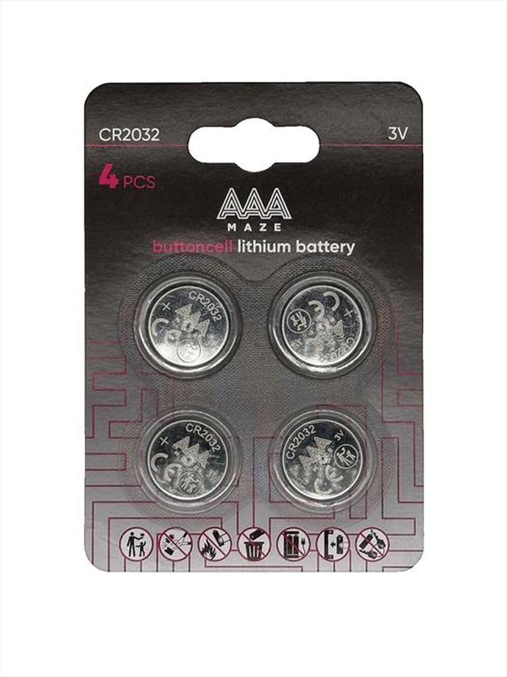 Immagine del prodotto AAAMAZE - PILE BUTTONCELL LITHIUM CR2032-Acciaio