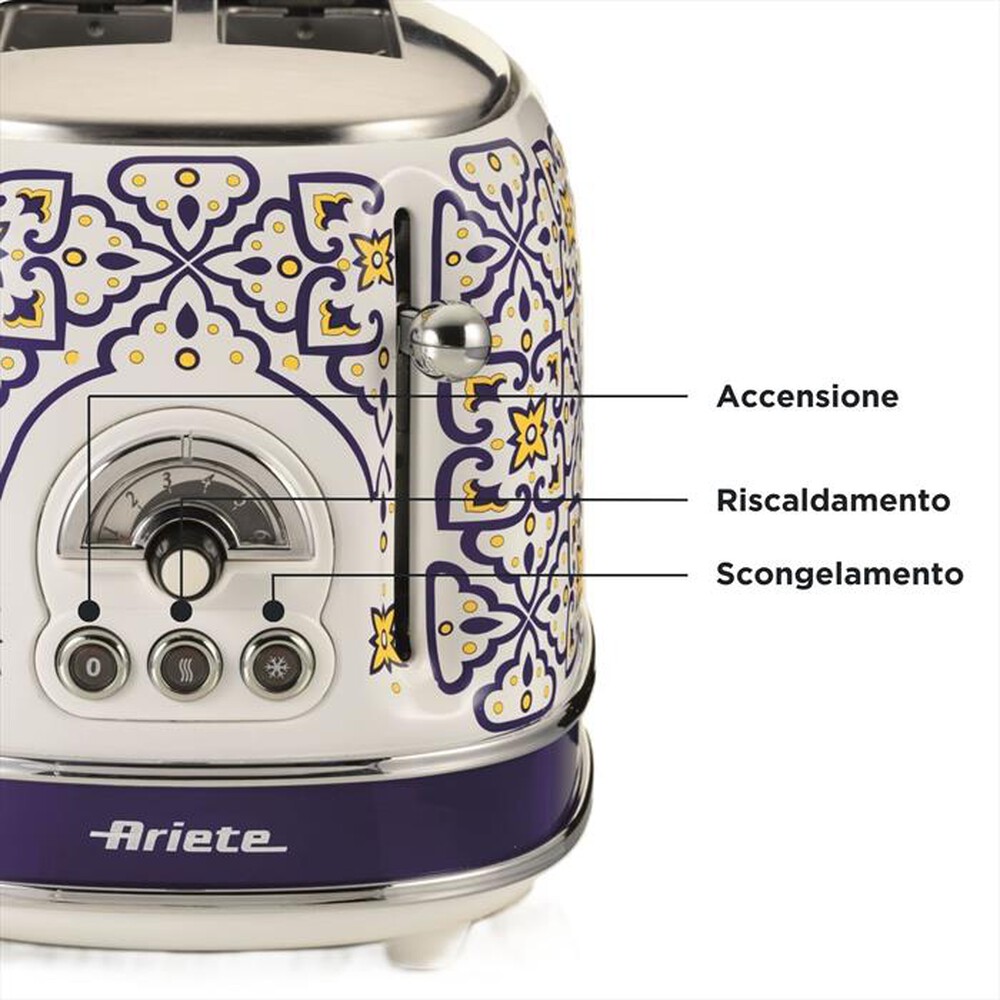 Immagine del prodotto ARIETE - 0155/0C TOSTAPANE 2 FETTE CAPRI-Multicolore