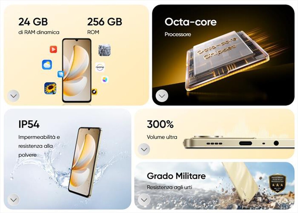 Immagine del prodotto REALME - Smartphone NOTE 70T SPECIAL EDITION 4/256GB-BEACH GOLD