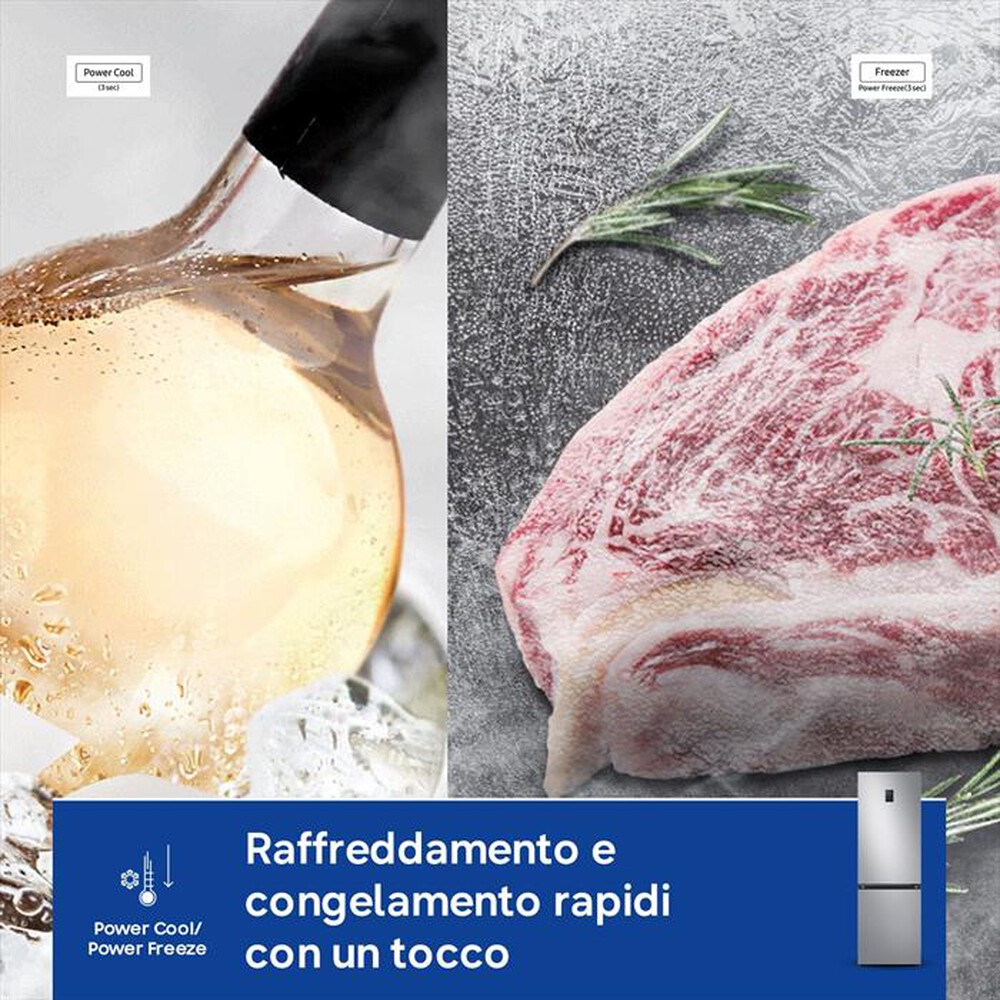 Immagine del prodotto SAMSUNG - Frigorifero combinato RB34C675DSA/EF Classe D-SILVER INOX