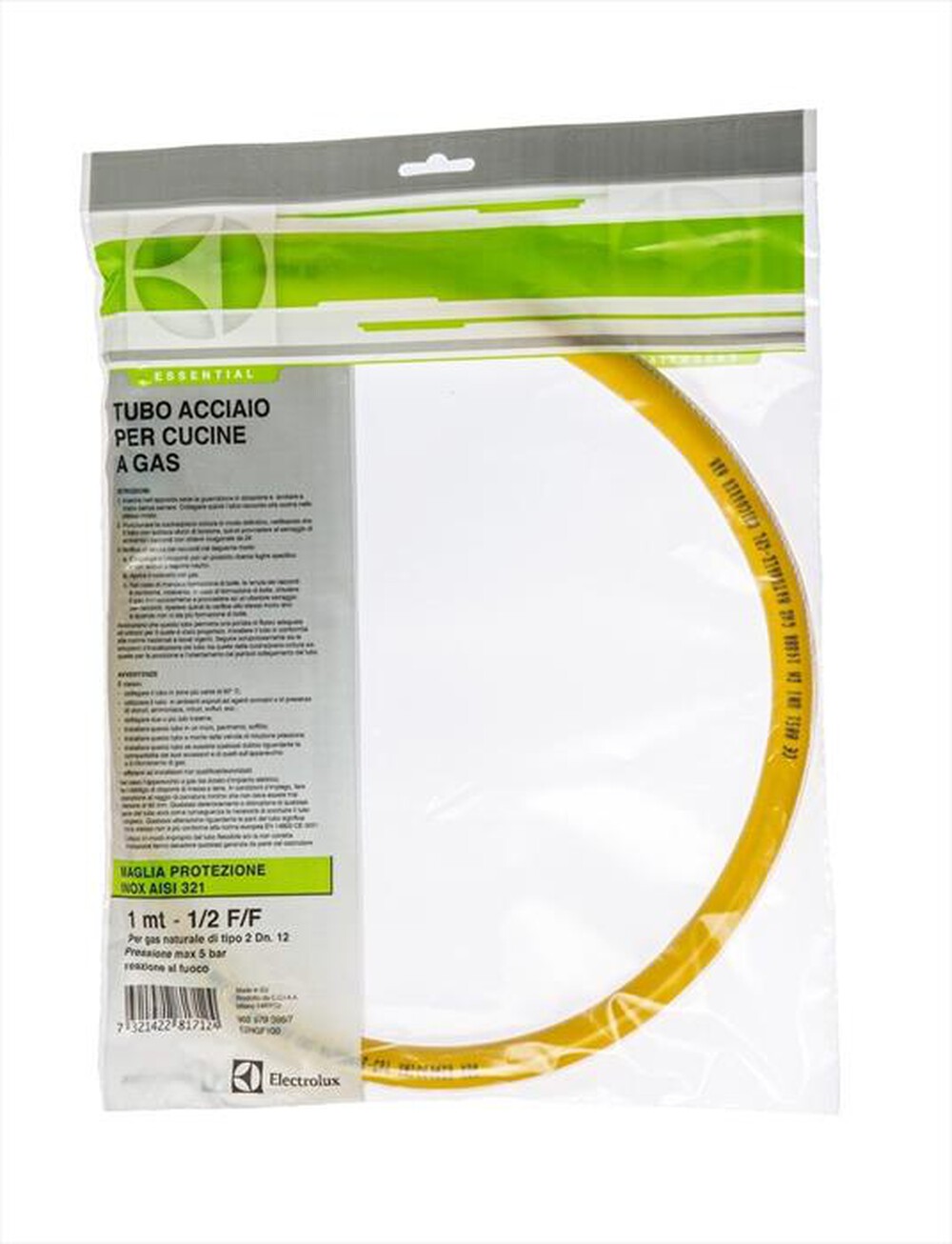 Immagine del prodotto ELECTROLUX - E2HGF100 Tubo gas EN14800 &frac12; FF 1 mt