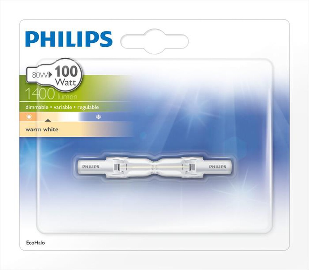 Immagine del prodotto PHILIPS - Lampada alogena LINEARE CORTA R7S 100WC
