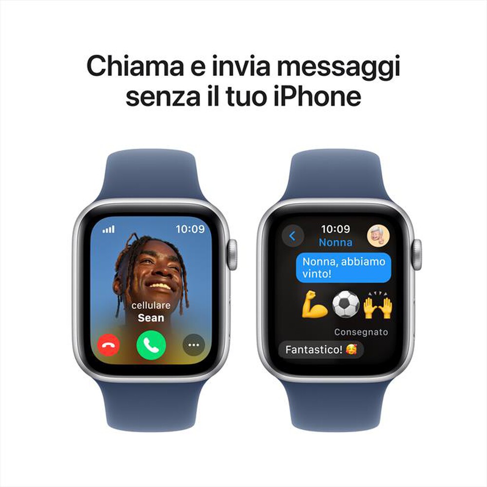 Immagine del prodotto APPLE - Watch SE GPS + Cellular 44mm Cassa Alluminio-Argento Sport Band Denim - S/M