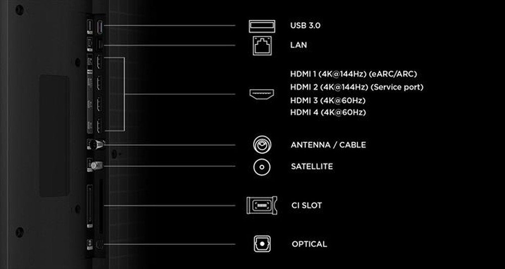 Immagine del prodotto TCL - Smart TV QD-Mini LED 4K 65" 65C7L-Nero