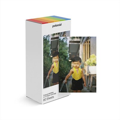 POLAROID - HI-PRINT 4X6 - CARTRIDGE 80 FOGLI-bianco