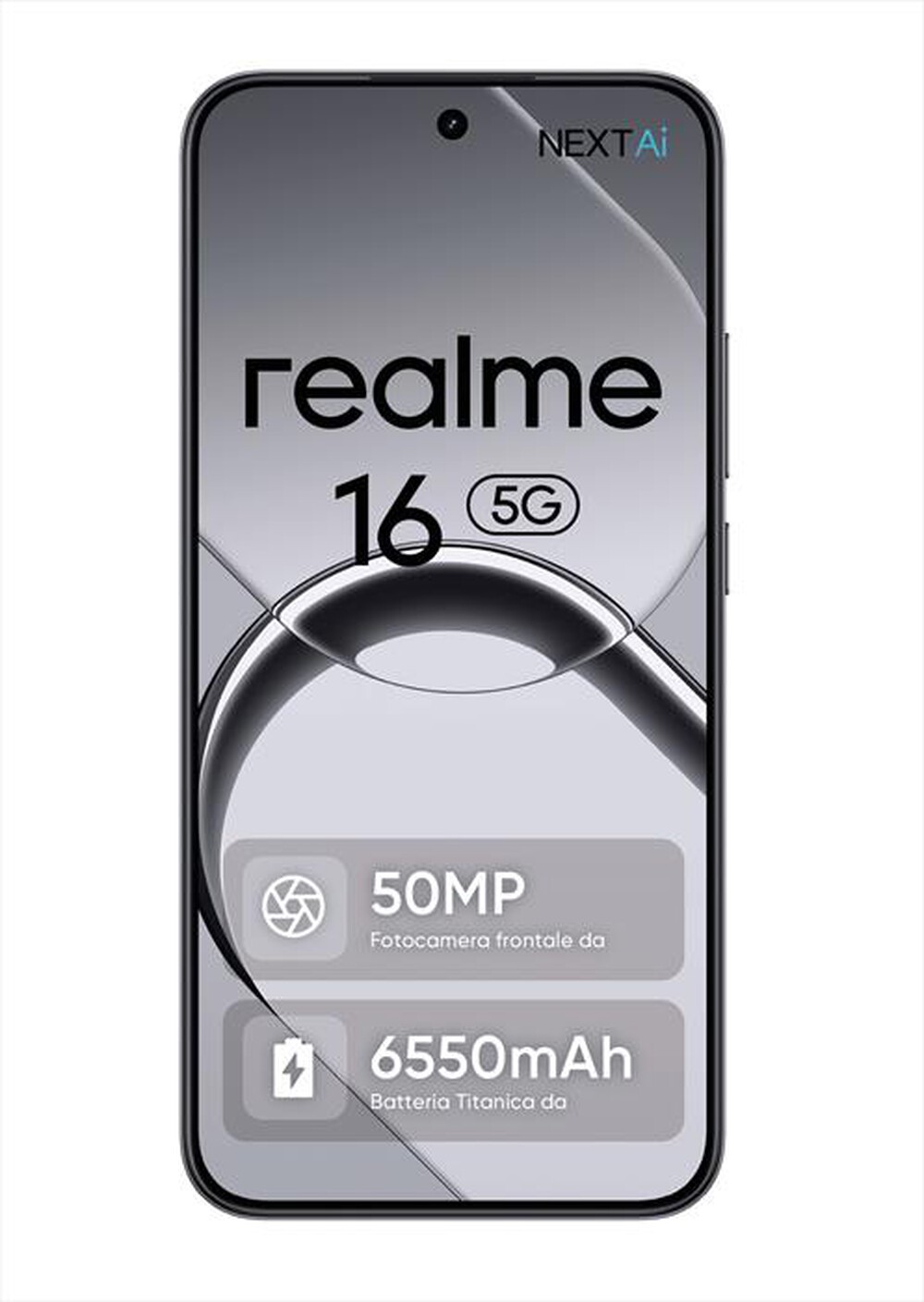 Immagine del prodotto REALME - REALME 16 5G (256GB 8GB)-AIR BLACK