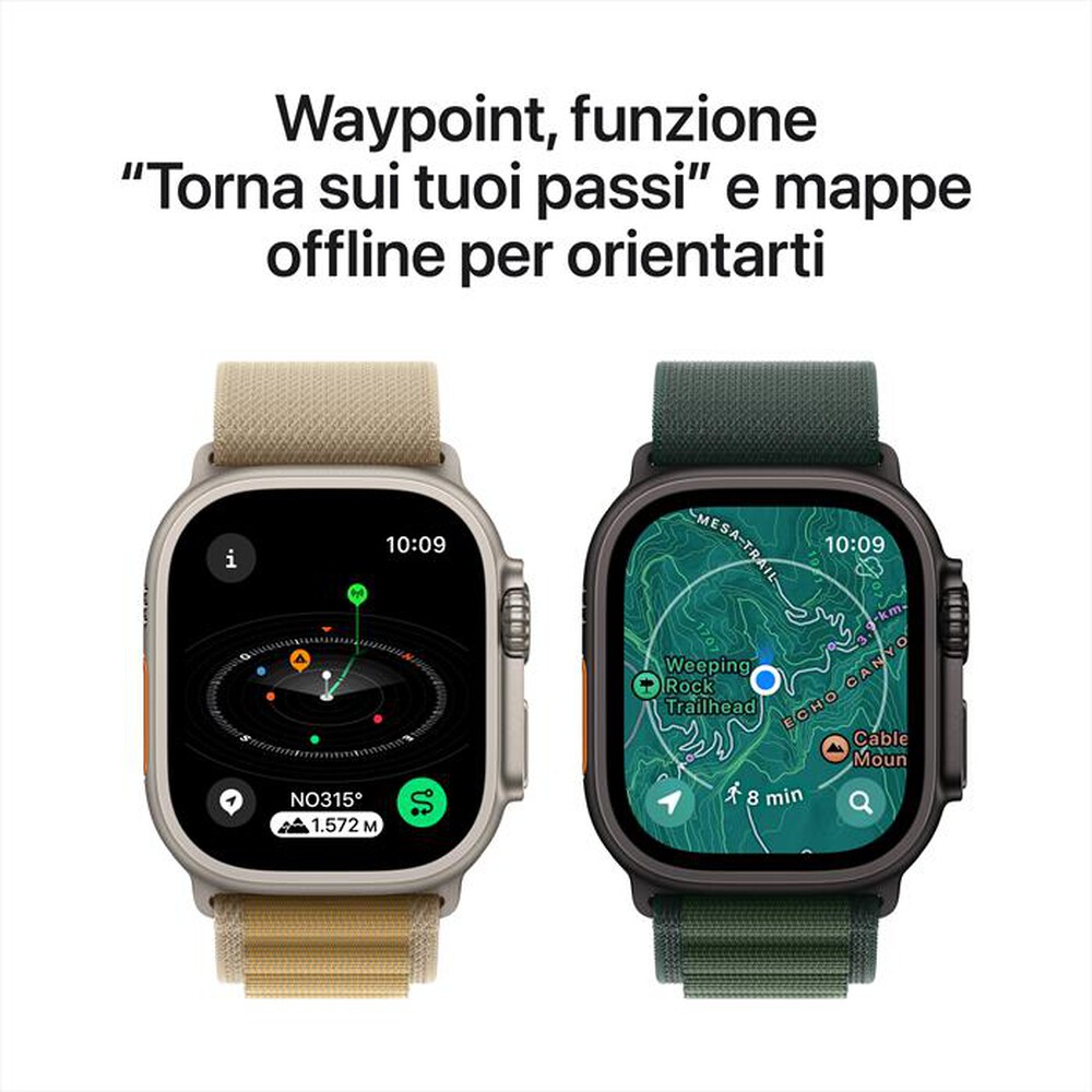 Immagine del prodotto APPLE - Watch Ultra 2 GPS + Cellular 49mm Titanio-Naturale - Loop Milanese - M