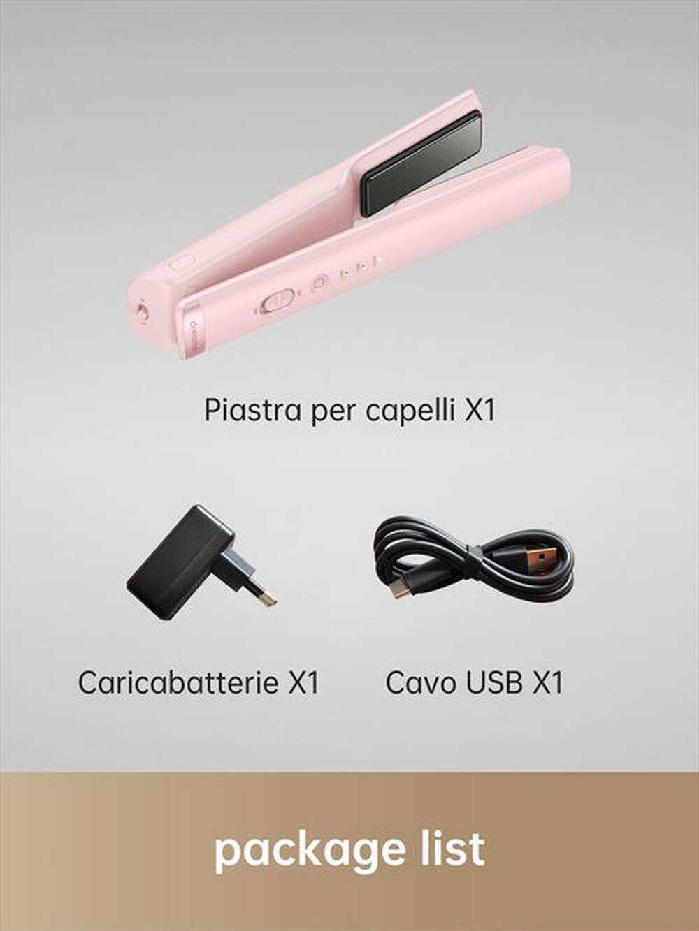 Immagine del prodotto DREAME - Piastra per capelli HAIR GLAMOUR-Rosa