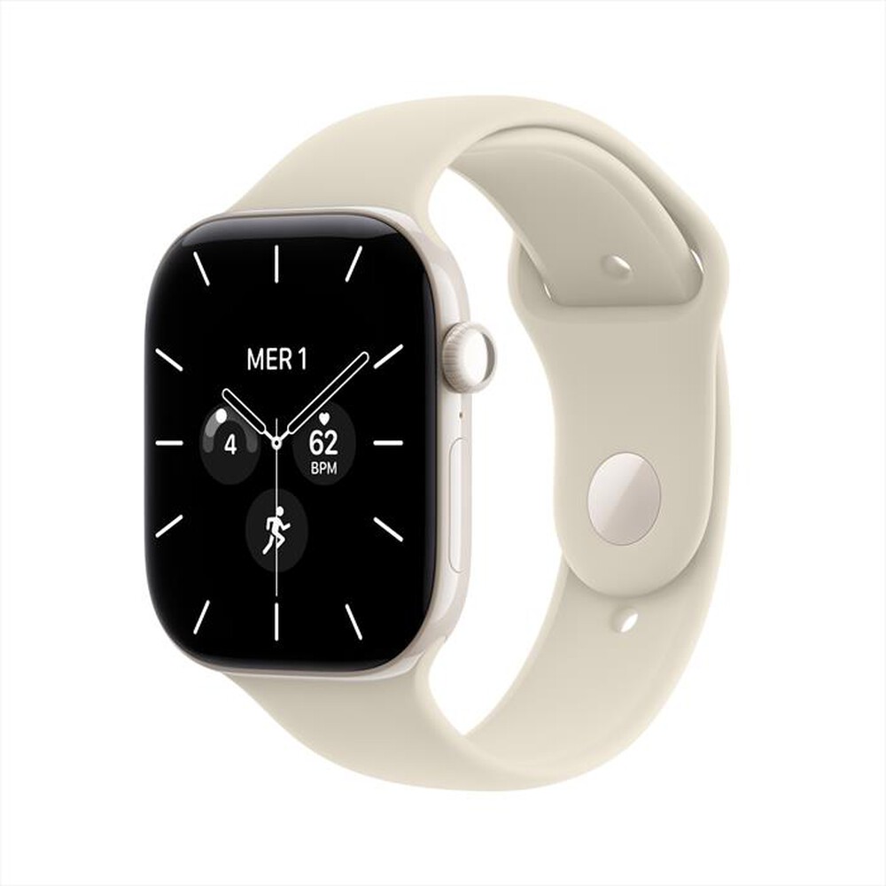 Immagine del prodotto APPLE - Watch Series 12 GPS + Cellular 46mm Ceramica Perla-Sport Band Sabbia - S/M