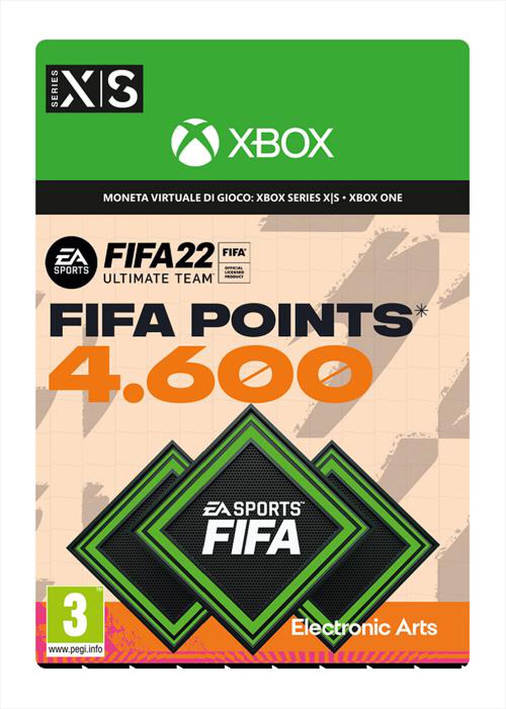 Immagine del prodotto MICROSOFT - FIFA 22 FUT 4600 Points