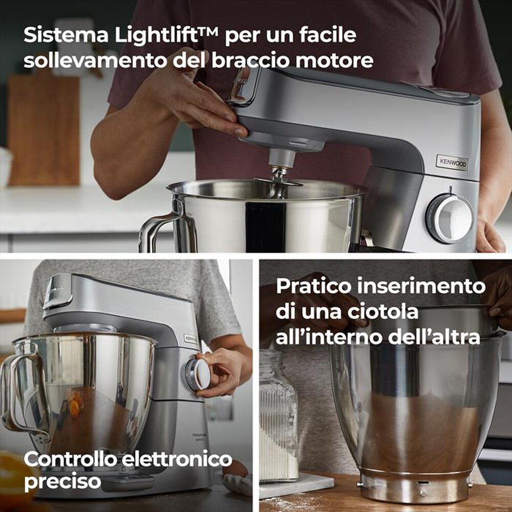 Immagine del prodotto KENWOOD. - Planetaria Titanium Chef Baker XL KVL85.124SI-Silver