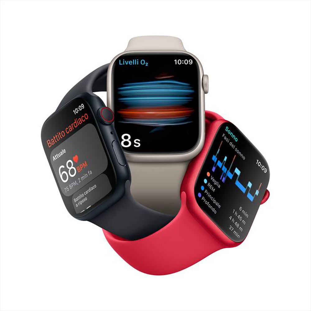 Immagine del prodotto APPLE - Watch Series 8 GPS + Cellular 45mm Acciaio-Oro - Galassia