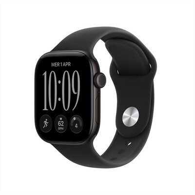 APPLE - Watch Series 12 GPS 42mm Alluminio Nero-Sport Band Nero - M/L