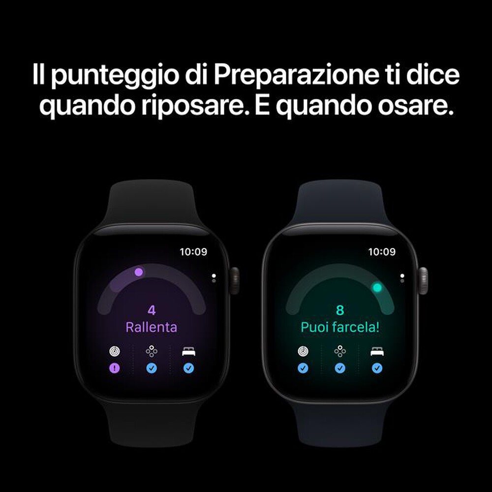 Immagine del prodotto APPLE - Watch Series 12 GPS 42mm Alluminio Nero-Sport Band Nero - M/L