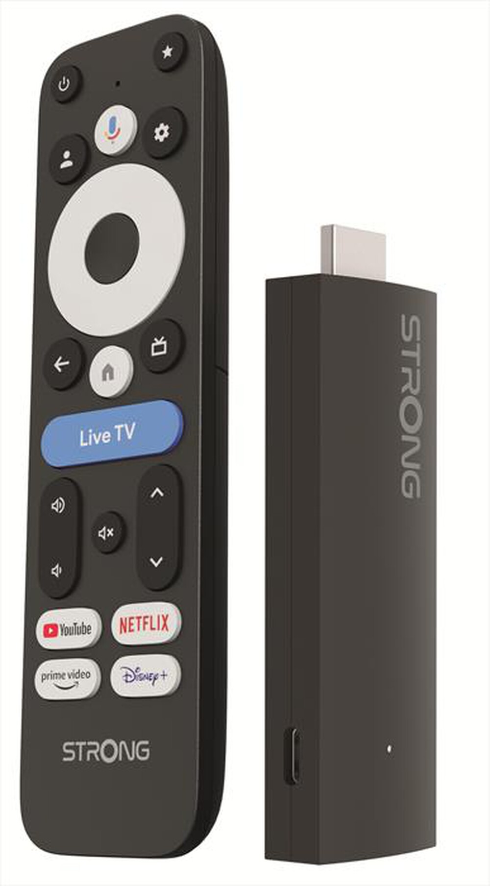 STRONG - Dispositivo di streaming 4K Google TV LEAP-UNA+-NERO