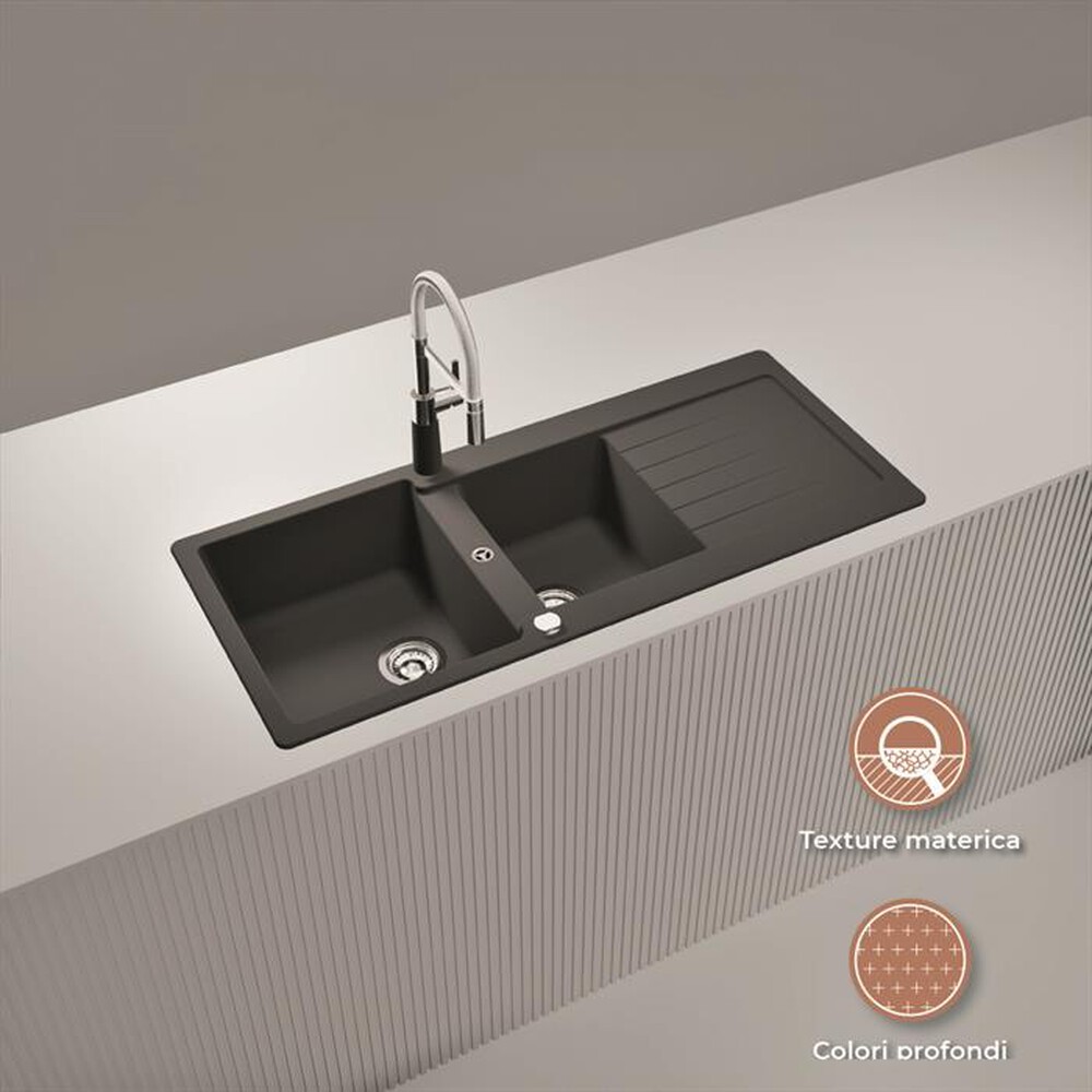 Immagine del prodotto GLEM GAS - Lavello 2 vasche GLU162AN-Antracite